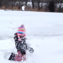 This kid loves the snow! Lucky for us, she loves the beaches more :).