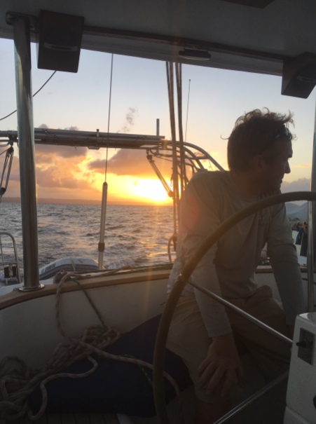 Our sunset sail back to the marina.